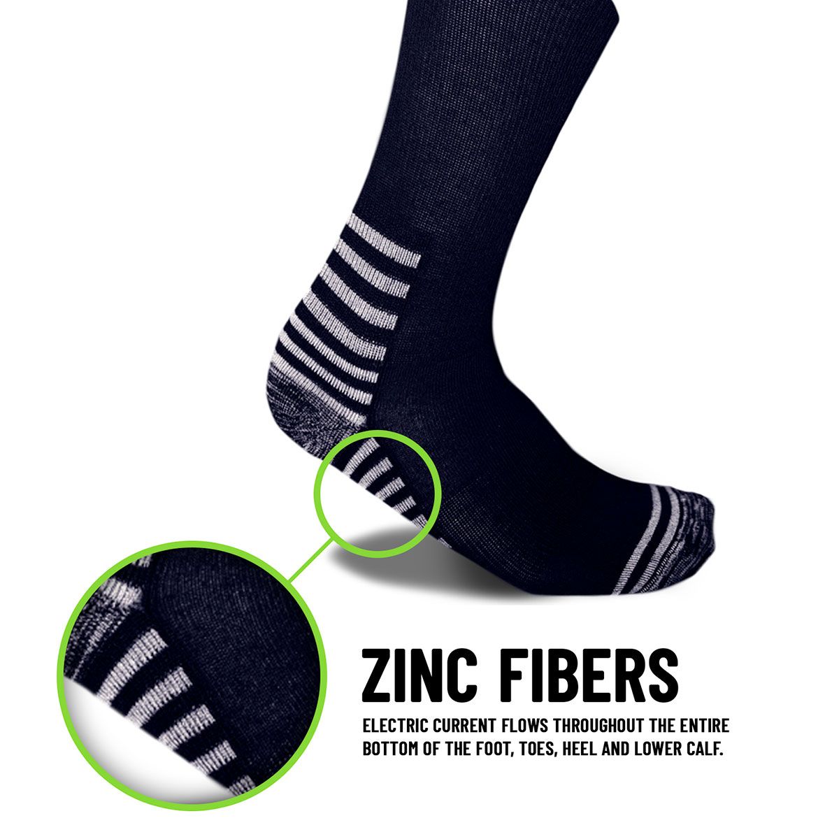 ION Sock Zinc Fibers